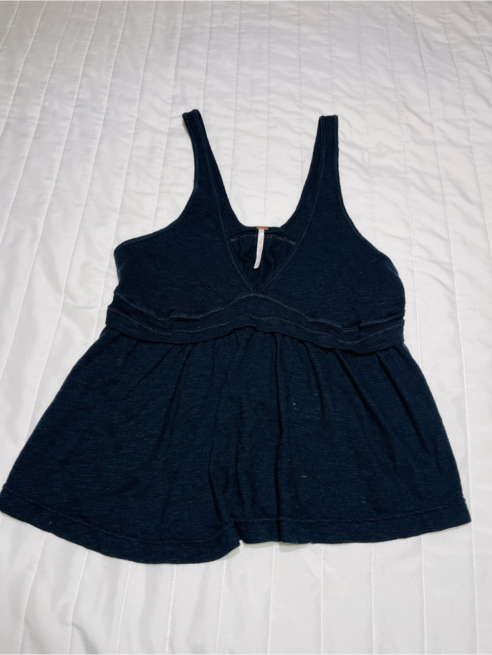 Free People Dark Navy Scoop Babydoll Tank